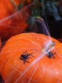 Pomarańczowa pajęczyna na Halloween + 2 pająki 60g Pomarańczowa pajęczyna na Halloween + 2 pająki 60g
