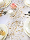 Organza z nadrukiem dekoracja stołu na Komunię 5wz Organza z nadrukiem dekoracja stołu na Komunię 5wz