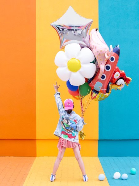 Balon foliowy Rakieta, 44x115cm, mix Balon foliowy Rakieta, 44x115cm, mix