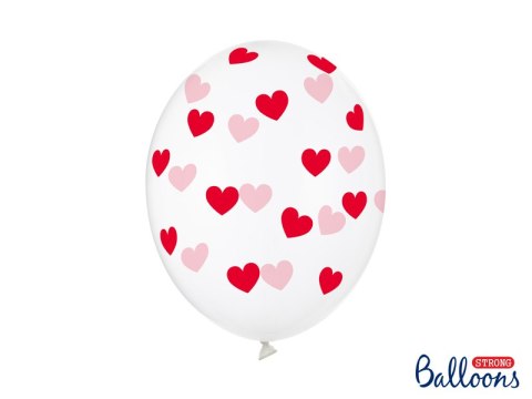 Balony 30cm, Serduszka, Crystal Clear (1 op. / 6 szt.) Balony 30cm, Serduszka, Crystal Clear (1 op. / 6 szt.)