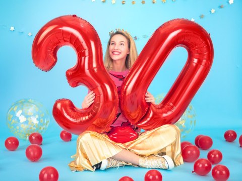 Balon foliowy Cyfra ''0'', 86cm, czerwony Balon foliowy Cyfra ''0'', 86cm, czerwony