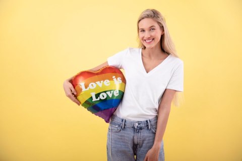Balon foliowy Love is Love, LGBT Balon foliowy Love is Love, LGBT