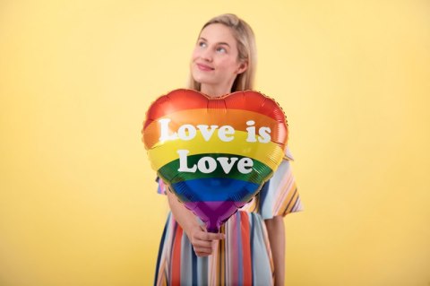 Balon foliowy Love is Love, LGBT Balon foliowy Love is Love, LGBT