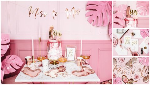 Balony na wieczór panieński rosegold z konfetti 15 Balony na wieczór panieński rosegold z konfetti 15