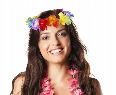Wianek hawajski kwiaty hawajskie na głowę ALOHA Wianek hawajski kwiaty hawajskie na głowę ALOHA