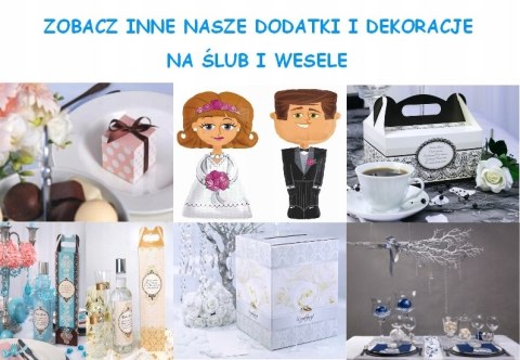 Tuba z płatkami sercami konfetti na Ślub Wesele XL Tuba z płatkami sercami konfetti na Ślub Wesele XL