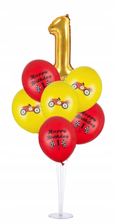 Zestaw balonów stojak dekoracja na ROCZEK cyfra 1 Zestaw balonów stojak dekoracja na ROCZEK cyfra 1