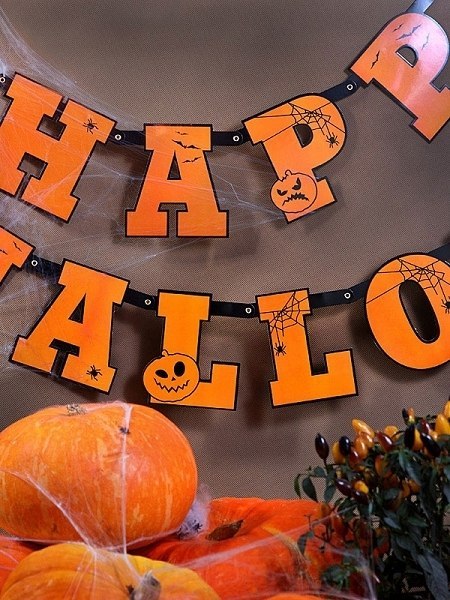 Balony girlanda dynia baner na Halloween ZESTAW XL Balony girlanda dynia baner na Halloween ZESTAW XL