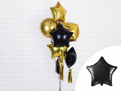 Balony na 18 urodziny czarne złote konfetti ZESTAW Balony na 18 urodziny czarne złote konfetti ZESTAW