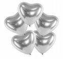 Balony serca srebrny napis LOVE na Walentynki Ślub Balony serca srebrny napis LOVE na Walentynki Ślub
