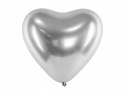 Balony serca srebrny napis LOVE na Walentynki Ślub Balony serca srebrny napis LOVE na Walentynki Ślub