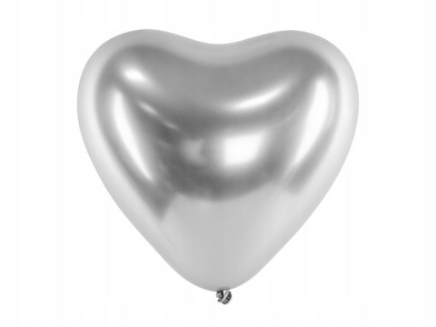 Balony serca srebrny napis LOVE na Walentynki Ślub Balony serca srebrny napis LOVE na Walentynki Ślub