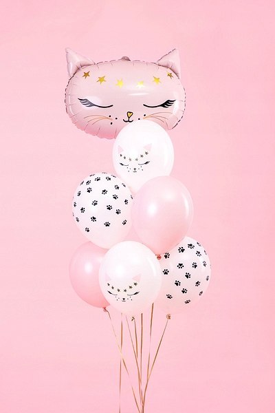 Balony w kotki dekoracje z kotami urodziny 10szt. Balony w kotki dekoracje z kotami urodziny 10szt.