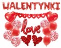 Zestaw girlanda balony serca baner na Walentynki Zestaw girlanda balony serca baner na Walentynki