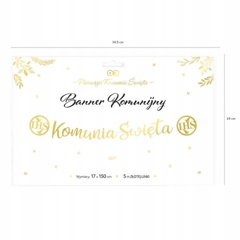 Baner komunijny Komunia Święta ozdoby na komunię Baner komunijny Komunia Święta ozdoby na komunię