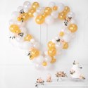 Girlanda balonowa ze stelażem Serce, biały, 160 cm Girlanda balonowa ze stelażem Serce, biały, 160 cm