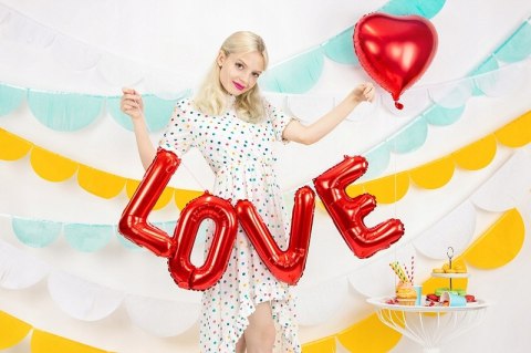Napis Kocham Cię balony I LOVE U ozdoby WALENTYNKI Napis Kocham Cię balony I LOVE U ozdoby WALENTYNKI