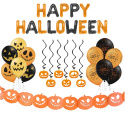 Balony girlanda dynia baner na Halloween ZESTAW XL Balony girlanda dynia baner na Halloween ZESTAW XL