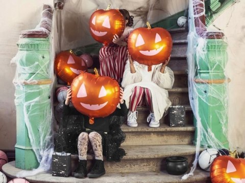 Girlanda dynie zestaw balony pajęczyna Halloween Girlanda dynie zestaw balony pajęczyna Halloween