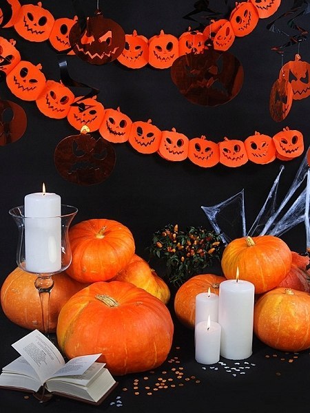 Girlanda dynie zestaw balony pajęczyna Halloween Girlanda dynie zestaw balony pajęczyna Halloween