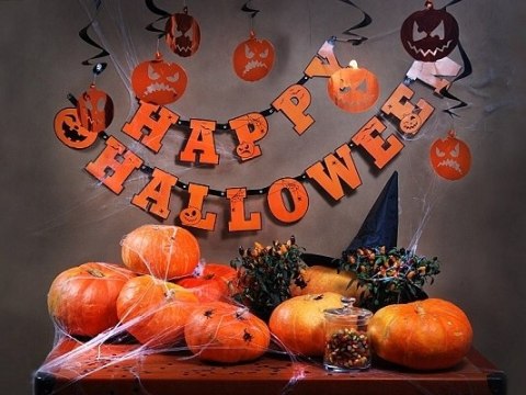 Zestaw Halloween balony baner dekoracje dynia HEL Zestaw Halloween balony baner dekoracje dynia HEL