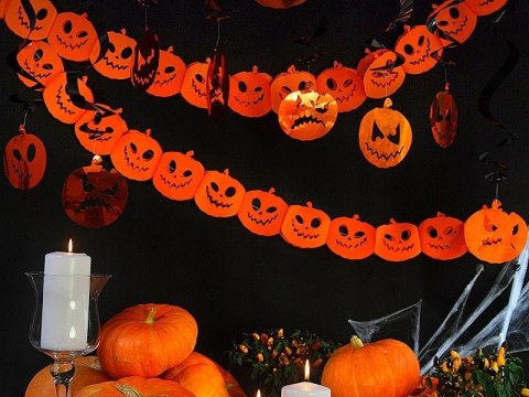 Zestaw Halloween balony baner dekoracje dynia HEL Zestaw Halloween balony baner dekoracje dynia HEL