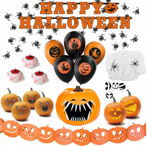 Zestaw dekoracje na domowy Halloween dla dzieci Zestaw dekoracje na domowy Halloween dla dzieci