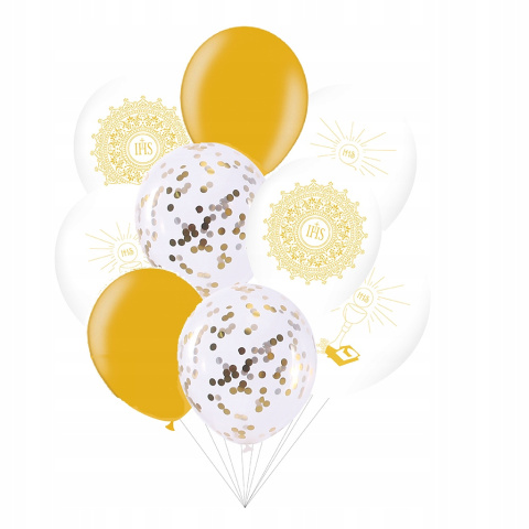 Zestaw balonów balony dekoracje ozdoby na komunię Zestaw balonów balony dekoracje ozdoby na komunię